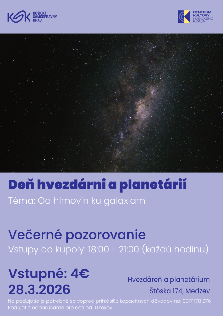 Plagát - Deň hvezdární a&nbsp;planetárií